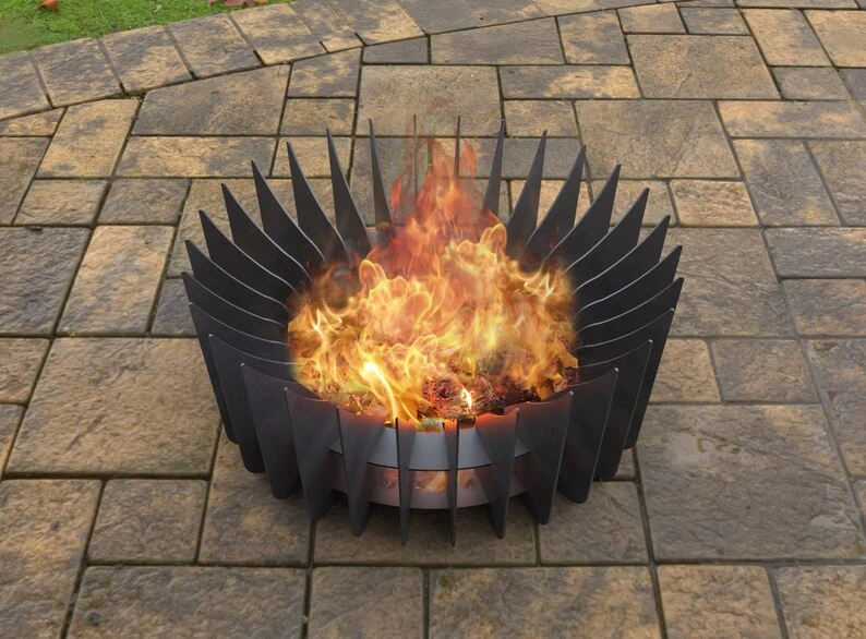 Durable Round Mid Firepit from Right Laser Cu